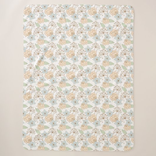 Frühlingsblumen-Decke Sherpadecke (Vorderseite)