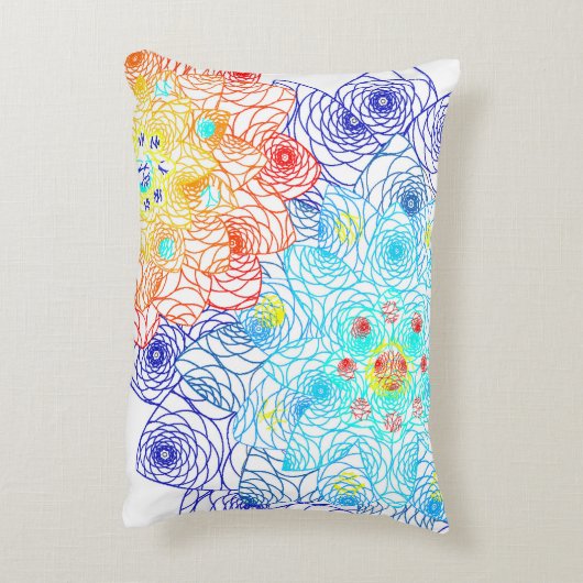 Frühlingsblumen Dekokissen (Rückseite(Vertikal))