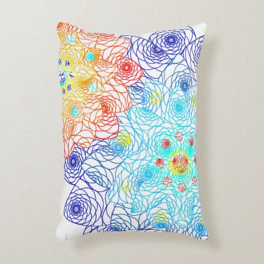 Frühlingsblumen Dekokissen (Vorderseite(Vertikal))