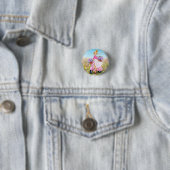 Frühlingsblumen-Design-Button Button (Beispiel)