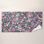 Frühlingsblumen Design. Nahtlose Blumenmuster. Pl Badehandtuch (Badehandtuch)