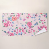 Frühlingsblumen Design. Nahtlose Blumenmuster. Pl Badehandtuch (Badehandtuch)