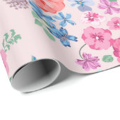 Frühlingsblumen Design. Nahtlose Blumenmuster. Pl Geschenkpapier (Rolleneckpunkt)