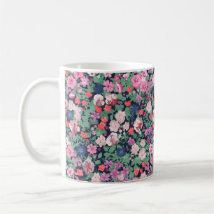 Frühlingsblumen Design. Nahtlose Blumenmuster. Pl Kaffeetasse