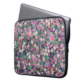 Frühlingsblumen Design. Nahtlose Blumenmuster. Pl Laptopschutzhülle (Vorderseite Links)