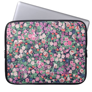 Frühlingsblumen Design. Nahtlose Blumenmuster. Pl Laptopschutzhülle