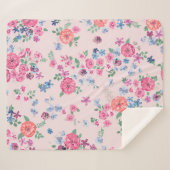 Frühlingsblumen Design. Nahtlose Blumenmuster. Pl Sherpadecke (Vorderseite (Horizontal))