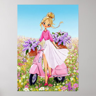 Frühlingsblumen Design Poster