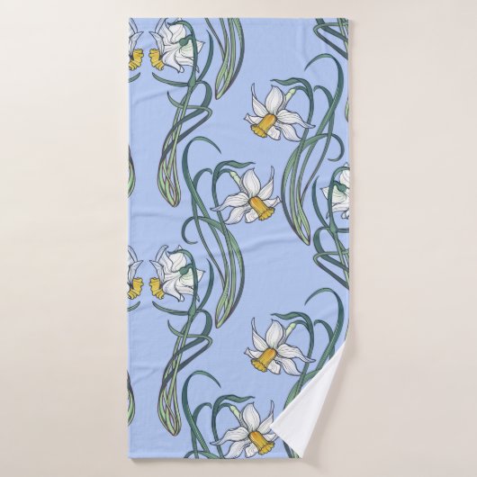 Frühlingsblumen. Die Blume sind in einen Badehandtuch (Badehandtuch)