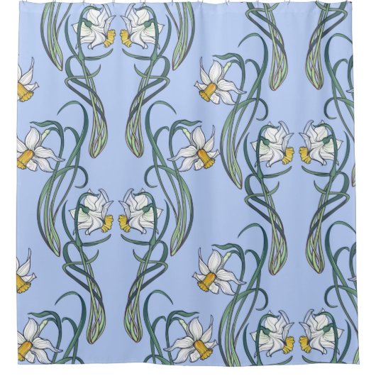 Frühlingsblumen. Die Blume sind in einen Duschvorhang (Vorderseite)