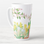 Frühlingsblumen, die Freude ausstrahlen Milchtasse (Linke Ecke)