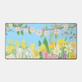 Frühlingsblumen, die Freude ausstrahlen Schreibtischunterlage (Vorderseite)