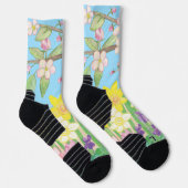 Frühlingsblumen, die Freude ausstrahlen Socken (Rechts)