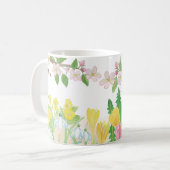 Frühlingsblumen, die Freude einladen Kaffeetasse (Vorderseite Links)