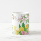 Frühlingsblumen, die Freude einladen Kaffeetasse (Mittel)