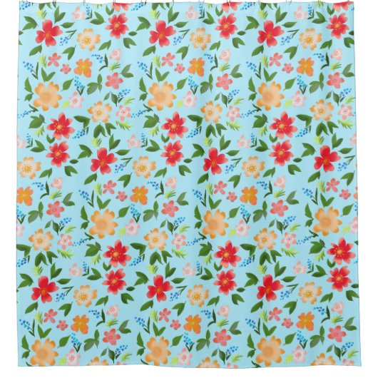 Frühlingsblumen Duschvorhang (Vorderseite)