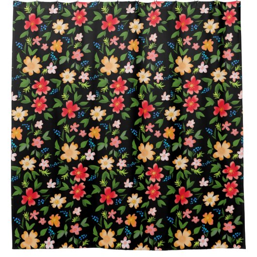 Frühlingsblumen Duschvorhang (Vorderseite)