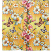 Frühlingsblumen  duschvorhang (Vorderseite)