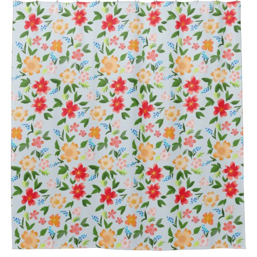 Frühlingsblumen Duschvorhang (Vorderseite)