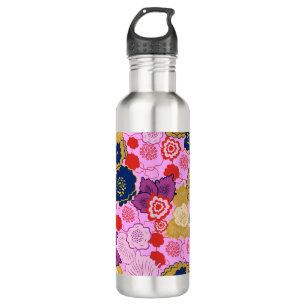 Frühlingsblumen Edelstahlflasche