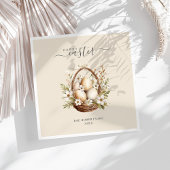 Frühlingsblumen Eier Pastel Happy Oaster Serviette