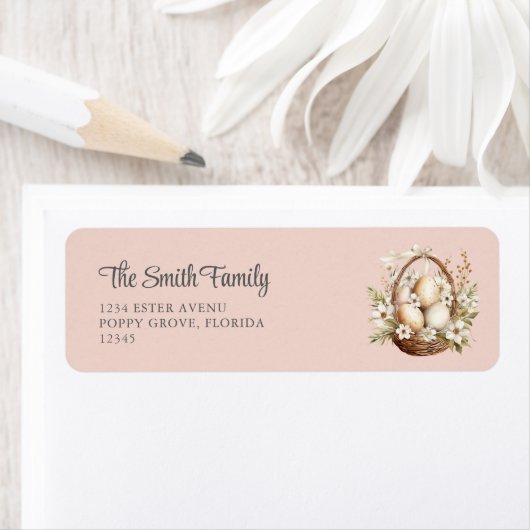 Frühlingsblumen Eier Pastellfarben Rosa Rücksendea (Insitu)