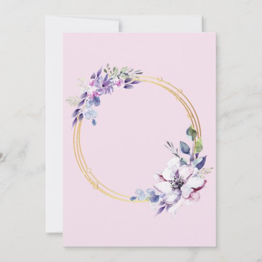 Frühlingsblumen Einladung (Rückseite)