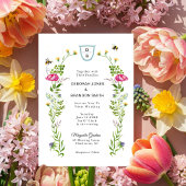 Frühlingsblumen Einladung Hochzeit