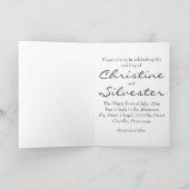 Frühlingsblumen, Einladung zur Hochzeit (Innenseite)