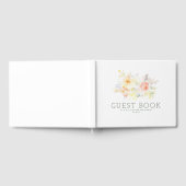 Frühlingsblumen Elegante Botanische Hochzeit Gästebuch (Voll)