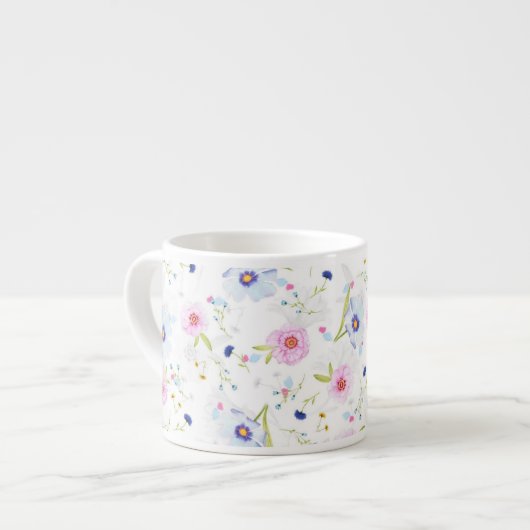 Frühlingsblumen Espresso Cup Espressotasse (Vorderseite Links)