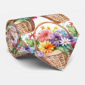 Frühlingsblumen Farbenfrohe Regenbogenfarben Krawatte (Gerollt)