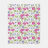 Frühlingsblumen Fleecedecke (Vorderseite)