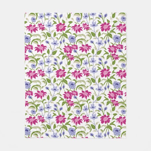 Frühlingsblumen Fleecedecke (Vorderseite)