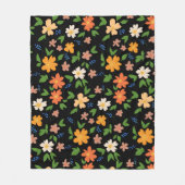 Frühlingsblumen Fleecedecke (Vorderseite)
