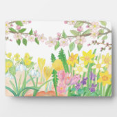 Frühlingsblumen Fotoplatte (Vorderseite)