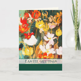 Frühlingsblumen Frische Kunst nach Maß Ostern Feiertagskarte