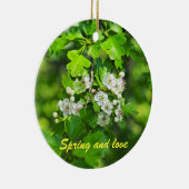 Frühlingsblumen, Frühling und Liebe Keramikornament (Rechts)