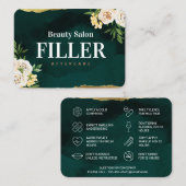 Frühlingsblumen Füller Aftercare Card Visitenkarte (Vorne/Hinten)