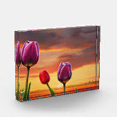 Frühlingsblumen für den Valentinstag Fotoblock (Links)