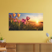Frühlingsblumen für den Valentinstag Leinwanddruck (Insitu (Wohnzimmer))