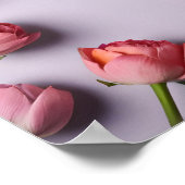 Frühlingsblumen für den Valentinstag Poster (Ecke)