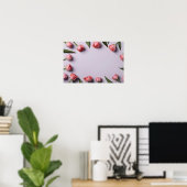 Frühlingsblumen für den Valentinstag Poster (Heimbüro)