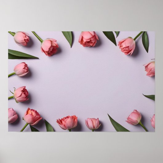 Frühlingsblumen für den Valentinstag Poster (Vorne)