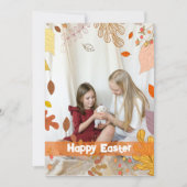 Frühlingsblumen für Osterfeiertag-Foto Dankeskarte (Vorderseite)