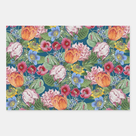 Frühlingsblumen Garten Geschenkpapier Set (Vorderseite 3)