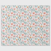 Frühlingsblumen-Garten-Geschenkverpackungspapier Geschenkpapier (Flach)