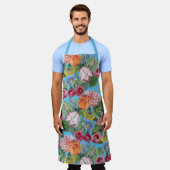 Frühlingsblumen Garten Schürze (Getragen)