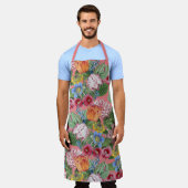 Frühlingsblumen Garten Schürze (Getragen)