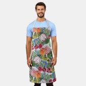 Frühlingsblumen Garten Schürze (Getragen)